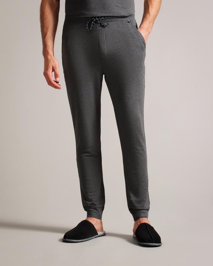 Pantalon Jogger Ted Baker Solid Cotton Grise Homme | IGQ-91625426